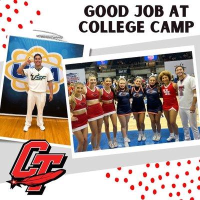 Our all-star athletes continue their cheer career at the collegiate level!