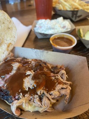 Pulled Pork with BBQ regular sauce