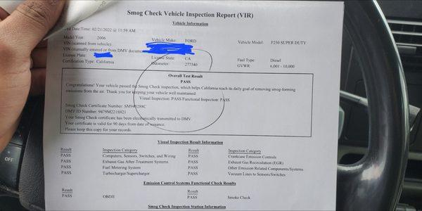 Bring your truck to SIG, truck is now California emission compliant.