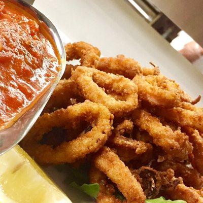 Fried calamari at The Reef