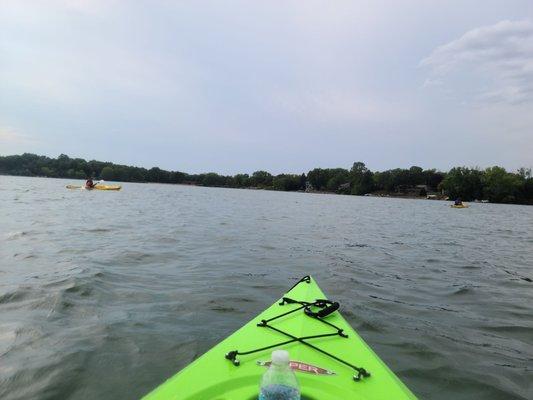 Beginners Kayak Lesson on Lake Johanna