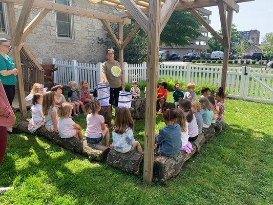 Nature Education in the Outdoor Classroom. It's butterfly release day!