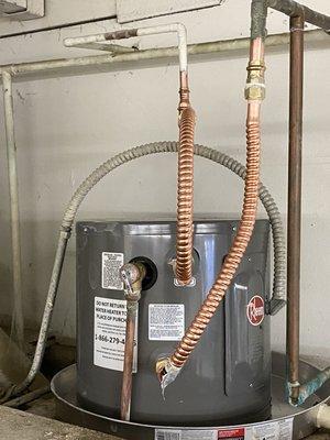 New water heater install