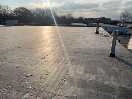 Commercial EPDM roof system