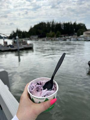 Huckleberry ice cream