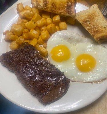 Steak and Eggs always hits the spot!