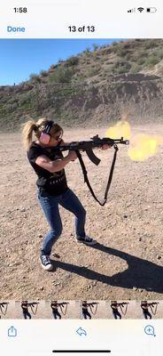 Training at CowTown shooting range