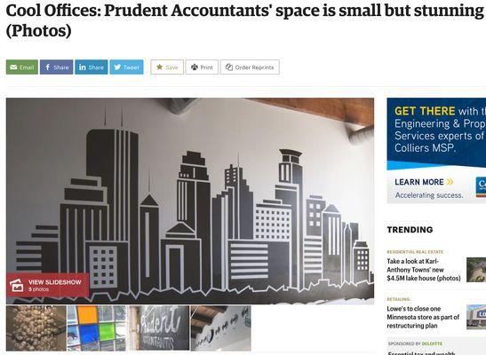 Prudent Accountants was featured on Minneapolis/St. Paul Business Journal