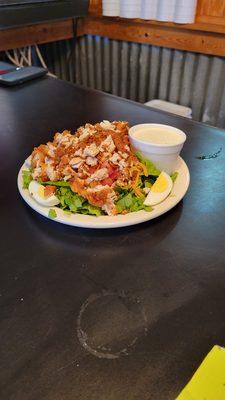 Fried chicken salad belong to someone else but looked good.