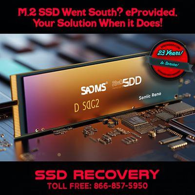 M2 SSD Data Recovery at eProvided 866-857-5950