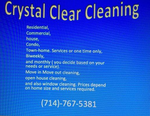 Crystal Clear Cleaning