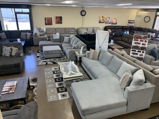 Huge sofa and sectional display to choose from