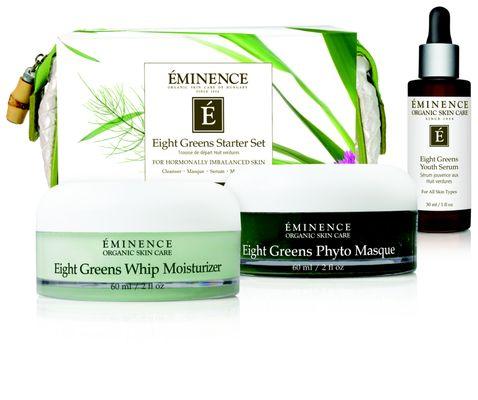 Éminence Organic Skin Care - Eight Greens products for balancing hormonal skin conditions