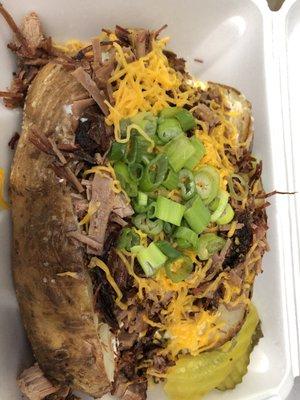 Plain Jane baked potato with Brisket lean