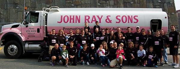 John Ray & Sons "Fueling a Cure" Race Team 2012.