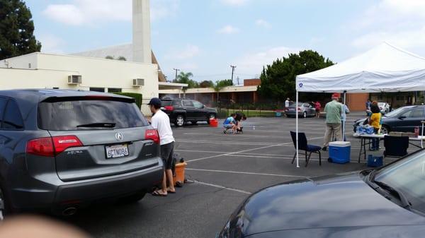 Worthy Student Aid Group car wash today till noon.