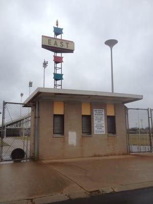 East entrance. Rainy, Super Bowl 48 Sunday!