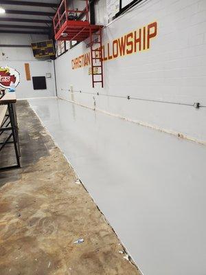 Solid Epoxy Floor on concrete near Draftenville Kentucky.