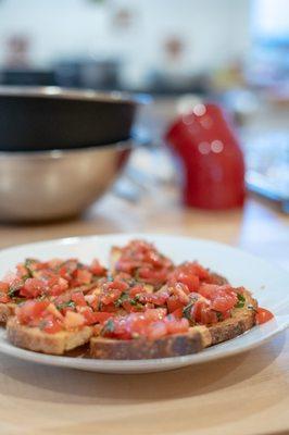 Tomato and Basil Bruschetta