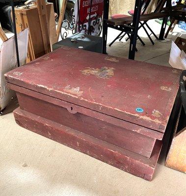 Many AntiqueTrunks & Wood Boxes