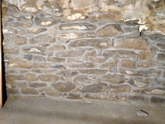 Stone work, in basement. 1850 style