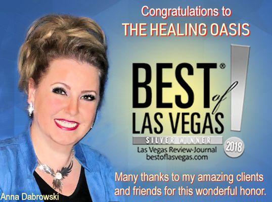 Anna Dabrowski The Healing Oasis Best of Las Vegas 2018 winner