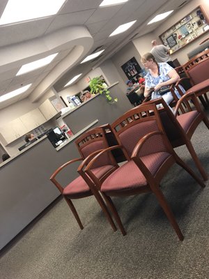 Main waiting area and reception.