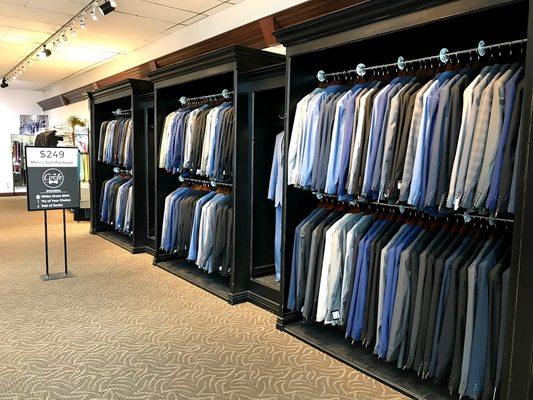 Wide selection of slim suits