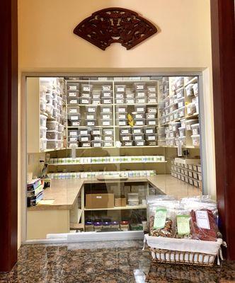 Our herbal pharmacy: Raw herbs, powder granules, patents, and high grade supplements to keep you strong and healthy.