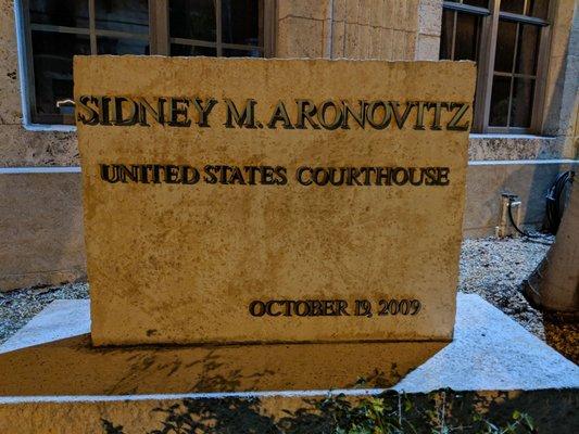 Sidney M. Aronovotz United States Courthouse