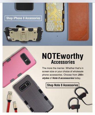 Note 8 accessories in stock!