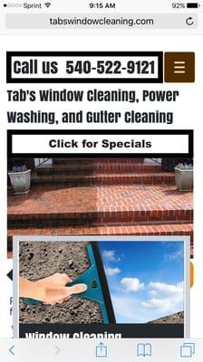 Tabs window cleaning