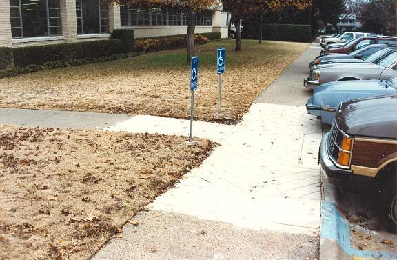 A.D.A. Ramp and Signage