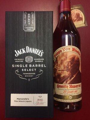 Pappy Van Winkle 20yr raffle. You must purchase a BT Jack Daniel's Single Barrel (hand picked by Drew) plus a raffle ticket.