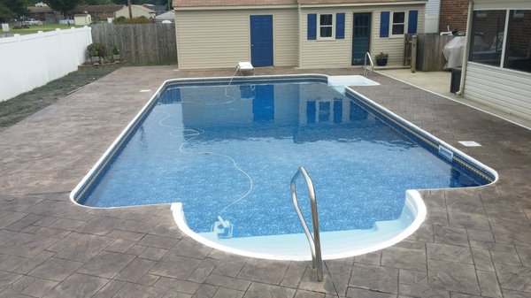 Stamped Pool Deck