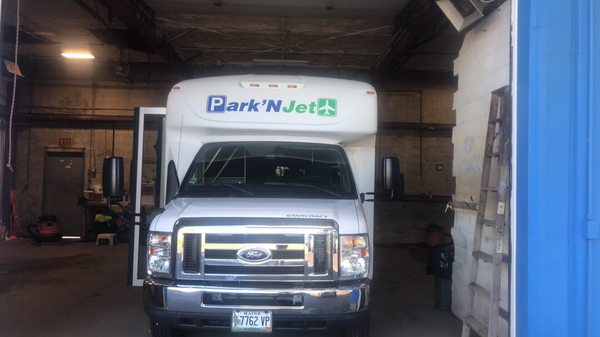 One of the Clean Shuttle Buses That Brings You To Your Departure Gates & Also Collects You @ The Doors of the Baggage claim