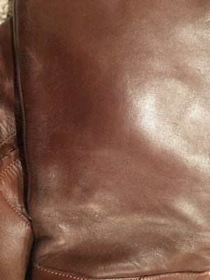 White residue or finish coming off my new leather boots!