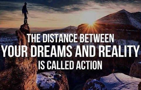 We hope you had an amazing weekend, we'd like to start the week off right with some words of Motivation.... "The Distance Between Your Dream