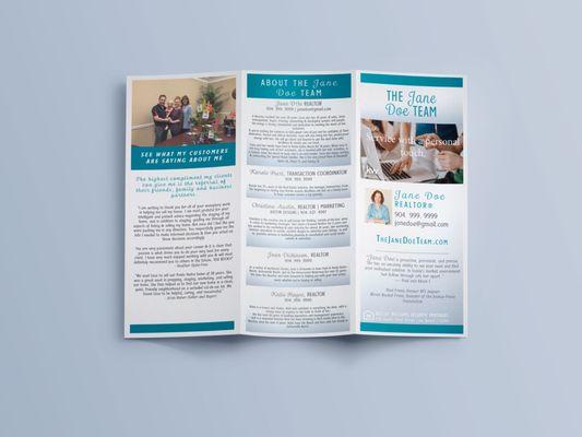 Here are examples of brochures we have designed.