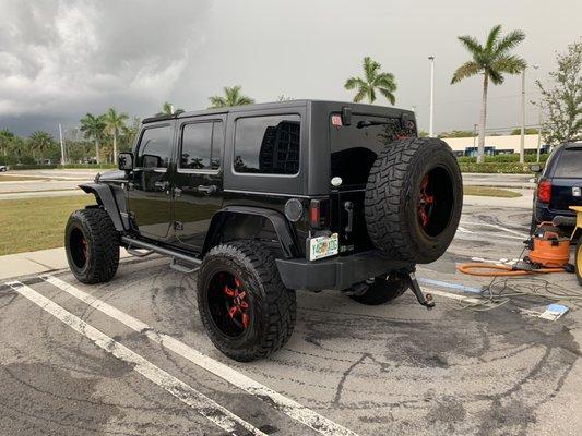 Jeep Wrangler In for our special treatment