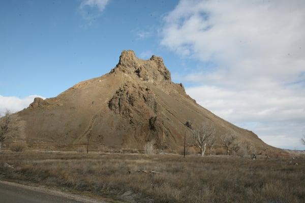 Cinder Cone in the middle of the Valley.