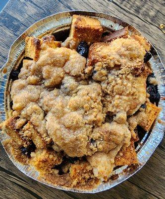 Blueberry fresh French toast casserole