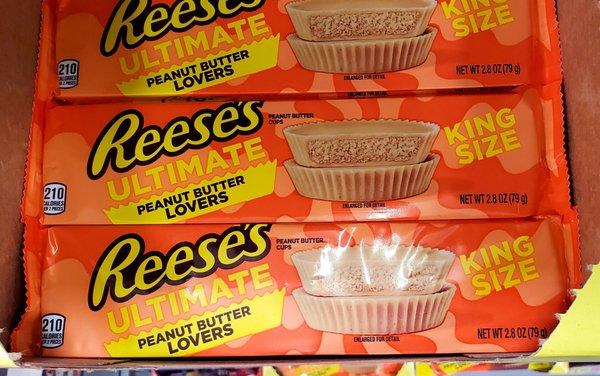 Currently available at this location: Ultimate Peanut Butter Lovers Reese's Peanut Butter Cups!