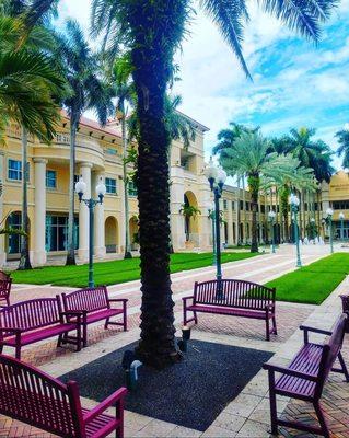 beautiful grass and some nice chairs to rest awhile