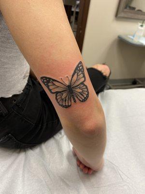 Butterfly tattoo by Anna