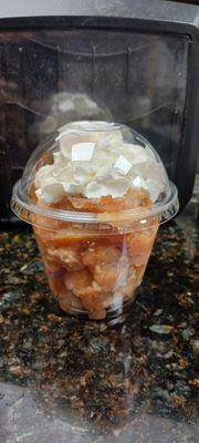 Peach Cobbler in a cup