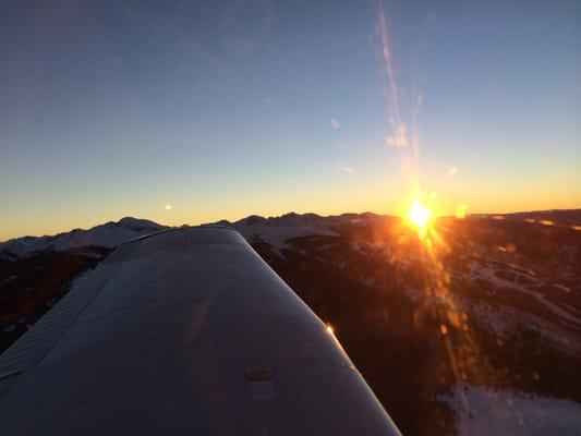 Alpen Glow from the air, there's nothing like it!