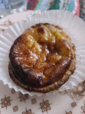 Egg tart - custard was good, party crust was chewy and slightly burnt