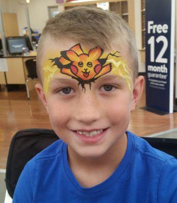 pokemon face painting