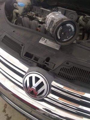 We do AC compressors on all vehicles, just happened to be a VW this time.